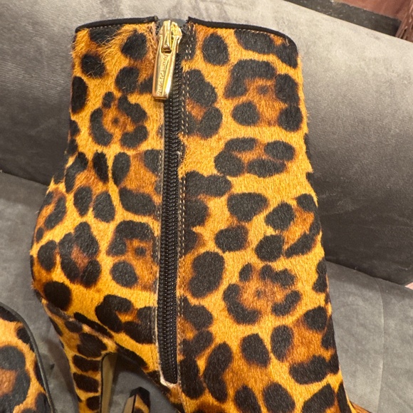 Leopard bootie zipper heel - Picture 3 of 8